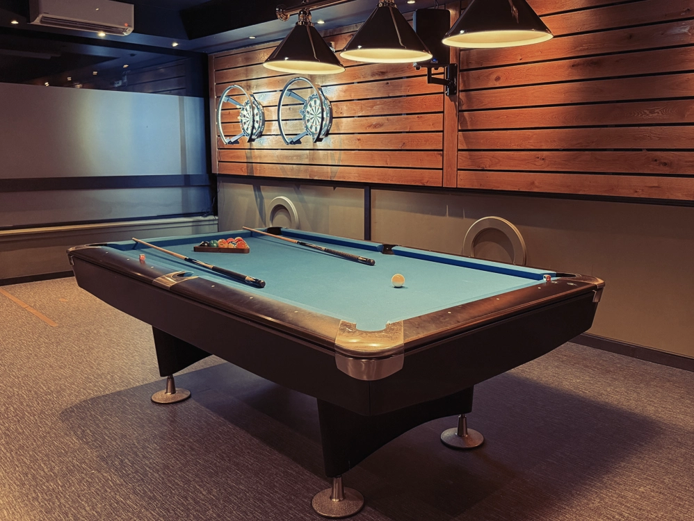 Biljard bord og dartskiver